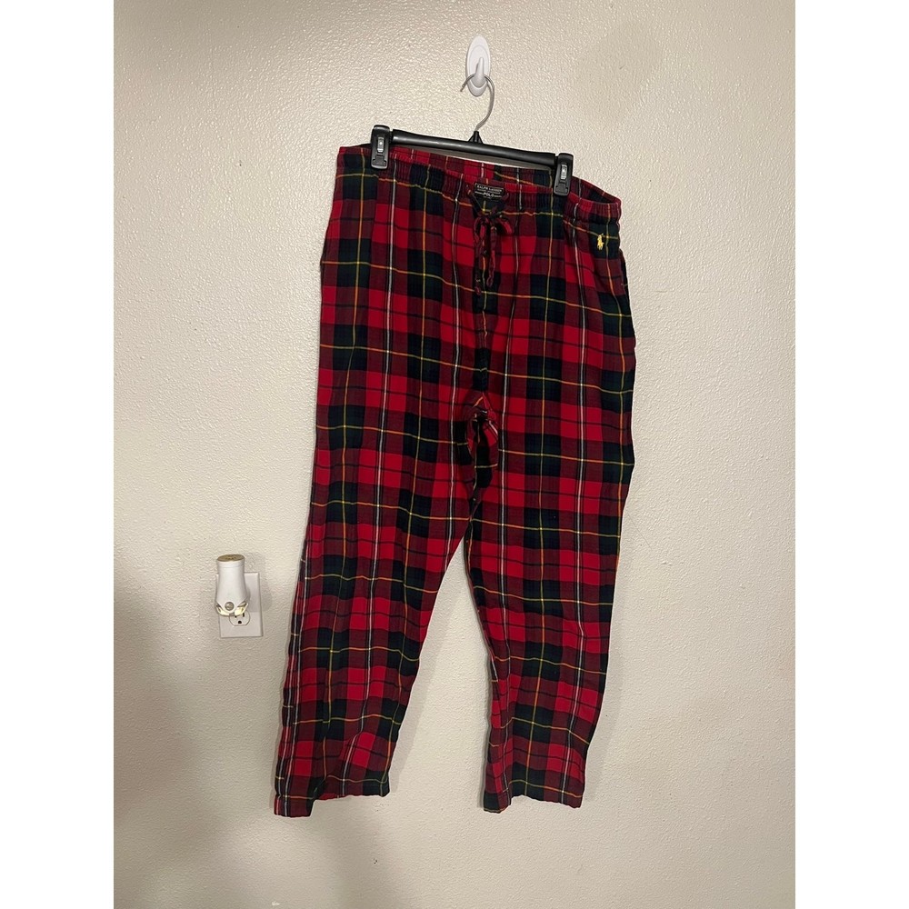 Polo Ralph Lauren Sleepwear plaid Red pajama pants Mens size XL